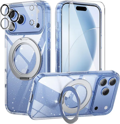 Vista 24 de Soporte de anillo de 360° para iPhone 18 Pro, transparente