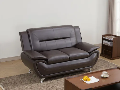 Vista 22 de Sofás de cuero, juego de sofás de sala, sofá para dormitorio, apartamento, juegos de muebles de sala de estar de cuero