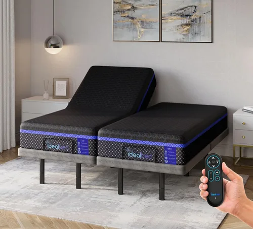 Vista 10 de iDealBed G4 Nova Colchón de espuma viscoelástica de lujo + sistema de sueño ajustable personalizado 3i, comodidad, refrigeración y soporte