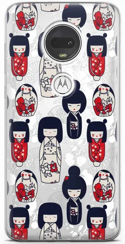 Vista 8 de Mertak Funda para teléfono compatible con Motorola Edge + Moto G9 G8 Plus G7 Play Power Z4 Flexible Gold Design Stars Cover Girl Light Women Slim
