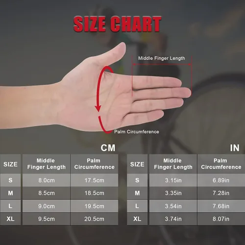 Vista 7 de B-Forest Guantes de ciclismo, guantes de bicicleta de carretera con dedos completos, guantes de ciclismo para hombre, guantes de montar en montaña