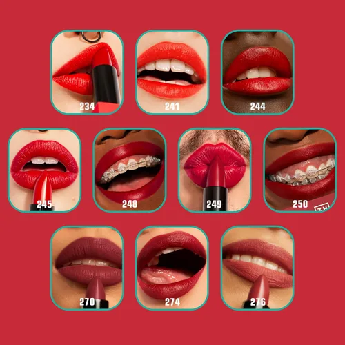 Vista 5 de 3INA The Lipstick - Lápiz labial hidratante para mujer, acabado satinado semimate con 5 horas de uso prolongado, altamente pigmentado y cómodo 245