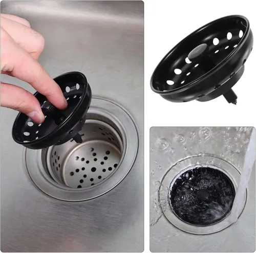 Vista 2 de Tapón de fregadero de cocina, colador de drenaje para fregadero, tapón de fregadero para fregadero de cocina, tapón de colador de fregadero