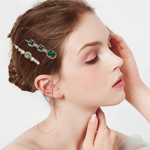 Vista 5 de Accesorios para el cabello vintage de metal floral, VGPin