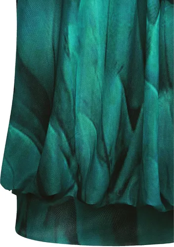 Vista 4 de Timeson Blusa para mujer, plisada al frente, de manga larga con cuello redondo