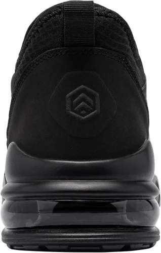 Vista 3 de LARNMERN Zapatos antideslizantes para hombre y mujer, zapatos de trabajo sin cordones, para cocinero, cocina, resistentes al agua, tenis