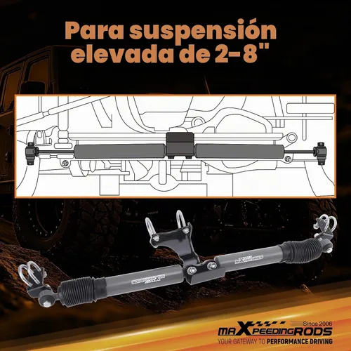 Vista 3 de maXpeedingrods Estabilizador de dirección dual para Jeep Wrangler JK JKU
