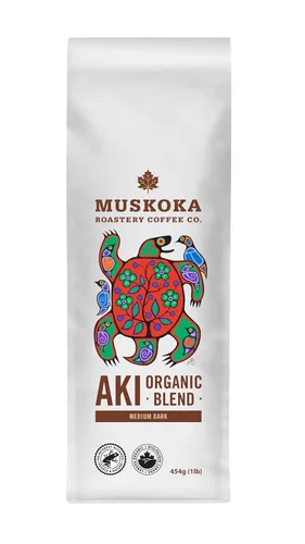Vista 9 de Muskoka Roastery Coffee, mezcla orgánica Aki, tostado medio oscuro, 20 cápsulas de café de una sola porción, compatible con cafeteras K-Cup Keurig