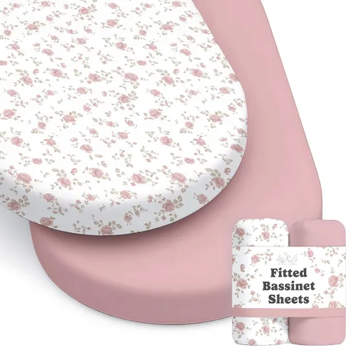 Vista 43 de Sábanas de cuna neutrales - Sábanas bajeras ajustadas para cuna de bebé para niña y niño - 2 unidades para colchón estándar y de niños pequeños