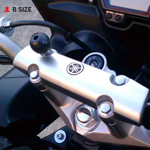 Vista 3 de RAM MOUNT RAM-B-367U Base de abrazadera para manillar de motocicleta con pernos M8 con bola de tamaño B de 1 pulgada (paquete de 2)