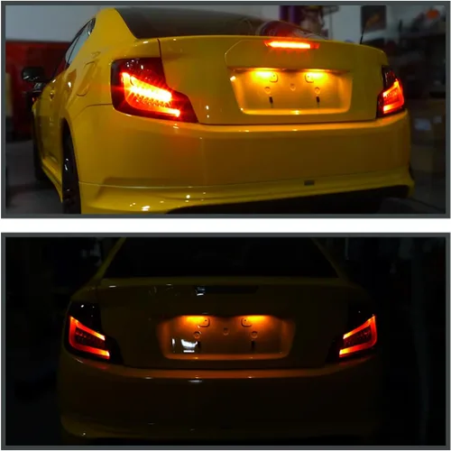 Vista 8 de SPEC-D TUNING Faros traseros LED de barra de humo negro brillante compatibles con modelos Scion tC 2011-2013 con fecha de producción antes de mayo