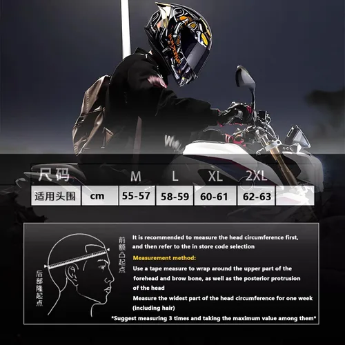 Vista 2 de Cascos de cara completa de motocicleta para hombres y mujeres, cascos aprobados por el DOT para adultos, motocicleta deportes de motor con doble