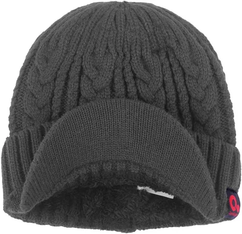 Vista 40 de Janey&Rubbins Gorro de punto diario con orejeras con forro polar y calavera