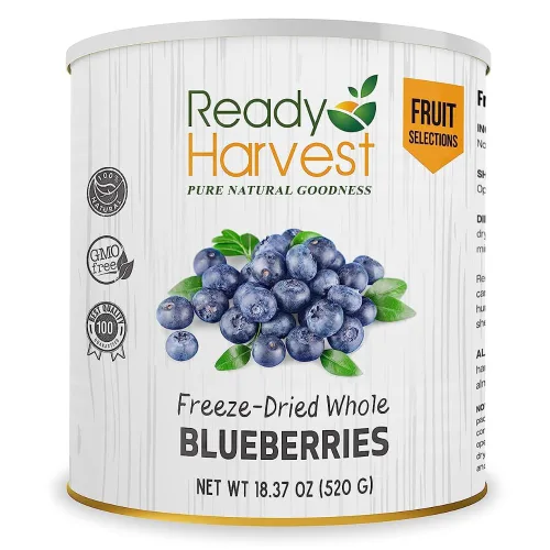Vista 14 de Ready Harvest Alimentos deshidratados - Chips de manzana Alimentos de emergencia Kits de campamento y supervivencia Lata #10 Vida útil de 25