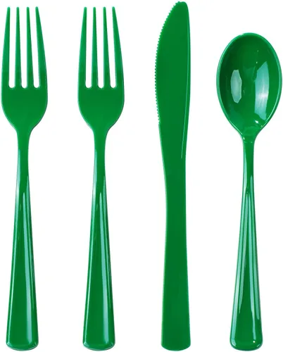 Vista 14 de WDF 100 cucharas de plástico plateadas desechables, cubiertos de plata barrocos de 6.93 pulgadas para pastel de postre, cucharas de plástico