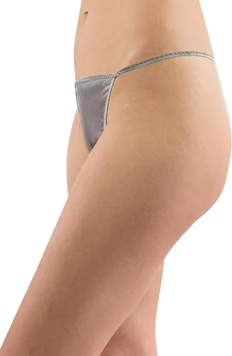 Vista 2 de Intimo Tanga metálica líquida para mujer