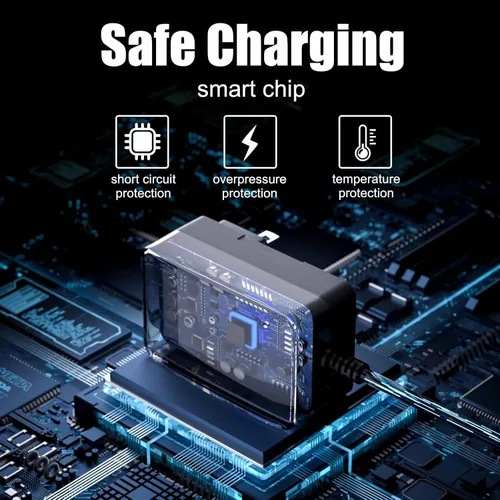 Vista 5 de Cargador compatible con ruedas eléctricas y batería superior naranja