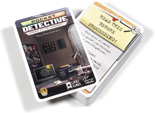 Vista 6 de Pocket Detective - Juego de cartas de la temporada 1 - Resuelve misterios intrigantes en cualquier lugar. Juego cooperativo para niños y adultos, a