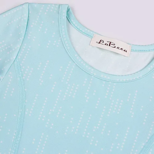 Vista 4 de LaBeca - Vestido sin mangas o de manga larga para niñas vestidos casuales con diseño de unicornio o sirena para niñas pequeñas o grandes