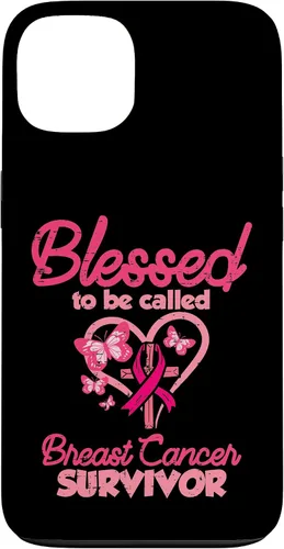 Vista 7 de Blessed Breast Cancer Survivor Awareness Christian Women Case for iPhone 17