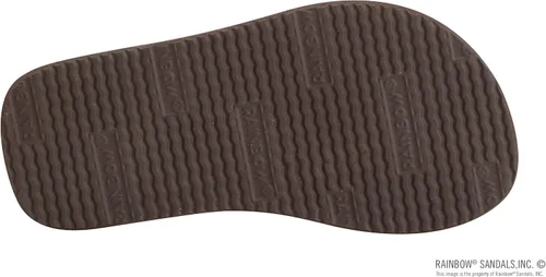 Vista 5 de Rainbow Sandals Sandalias de cuero de una sola capa para niños, Arco iris