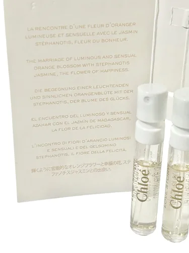 Vista 4 de Chloe Love Story - Muestra de perfume para mujer, 0.0 fl oz / 0.04 onzas, juego de 3