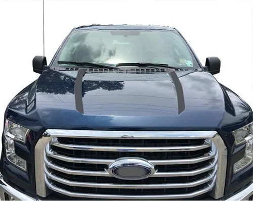 Vista 7 de Xotic Tech Spears - Calcomanías para capó a rayas, estilo deportivo, compatible con Ford F-150 2015-2021 (negro mate)