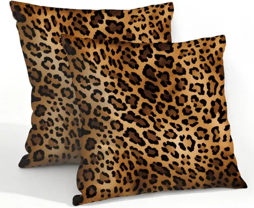 Vista 46 de Juego de 2 fundas de almohada impermeables para exteriores, 16 x 16 pulgadas, fundas de almohada decorativas de patio para muebles de jardín, sofá