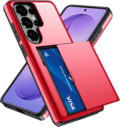 Vista 14 de Qinmay Funda compatible con iPhone 7 Plus/8 Plus con tarjetero, doble capa a prueba de golpes, funda protectora resistente con ranura oculta Negro