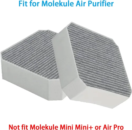 Vista 2 de Filtro de repuesto compatible con prefiltro de carbono Molekule purificador de aire (paquete de 2)