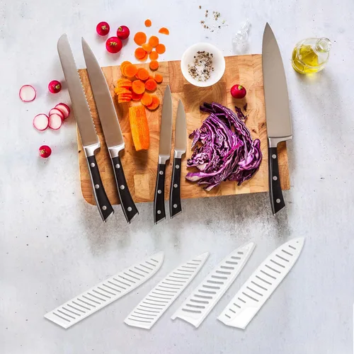 Vista 8 de PATIKIL Fundas de seguridad PP para cuchillo de pelar de 3.5 pulgadas, paquete de 2 cuchillos, protector de filos, protector de cuchilla universal