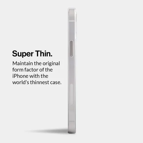 Vista 3 de totallee Funda delgada para iPhone 15 Plus, la más delgada, minimalista, para Apple iPhone 15 Plus (2023) (transparente)