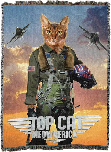 Vista 19 de Pure Country - Cobija tejida Catzilla Cat Godzilla, regalo divertido para los amantes de los gatos, puede ser un tapiz o una cobija, de Vincent HIE