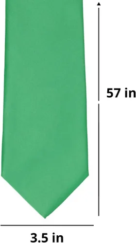 Vista 449 de tiemart Corbata de color sólido para hombre Longitud estándar