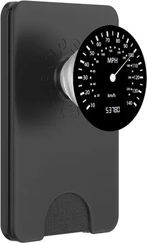 Vista 7 de Velocímetro de velocidad, odómetro para coche, carreras, motocicletas, bicicletas, color negro – PopSockets agarre y soporte para teléfonos