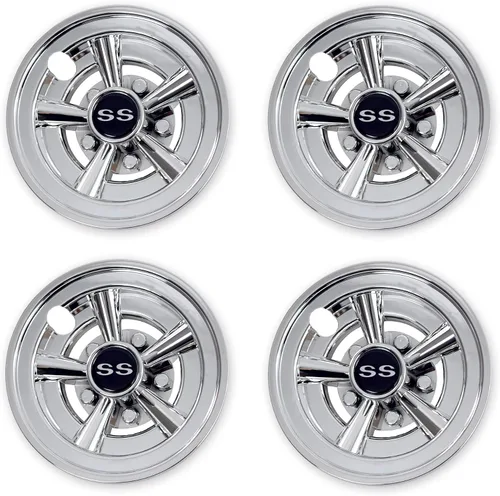 Vista 8 de NOKINS Cubiertas de rueda SS para carrito de golf, tapas de cubo para la mayoría de carritos de golf de 8 pulgadas (juego de 4) Tires Wheel Covers