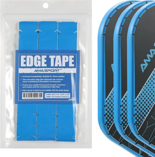 Vista 78 de PICKLETECH Cinta de protección de pala de pickleball – Protector de borde de cabeza de paleta – Cinta de protección de borde de raqueta ajuste