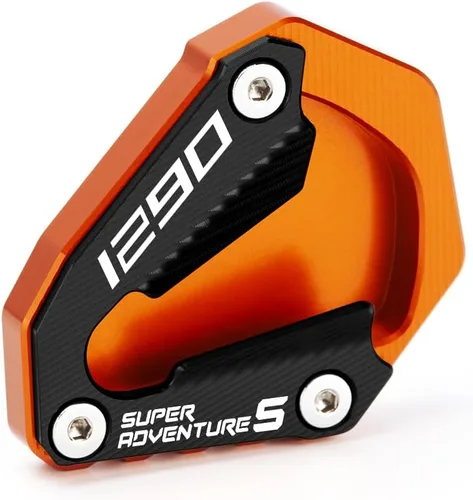Vista 11 de Placa de extensión para soporte lateral de motocicleta compatible con 1290 Super Adventure S 2021 2022 2023 2024 Soporte de almohadilla de pie