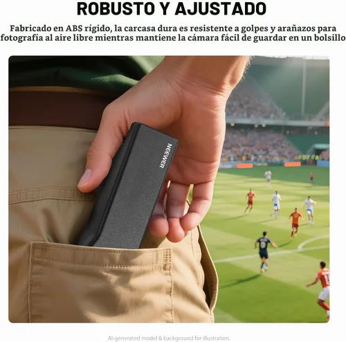 Vista 6 de NEEWER Funda protectora Pocket 3 con mosquetón, resistente a prueba de golpes, funda rígida de viaje, compatible con DJI Osmo Pocket 3 Gimbal Screen