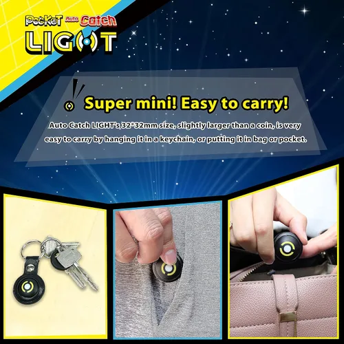 Vista 7 de Brook Pocket Auto Catch Light - Dual Accounts Portable Version of Auto Catcher, The Smallest Auto Catch Accessory as AirTag, 2P Auto Catching Pocket