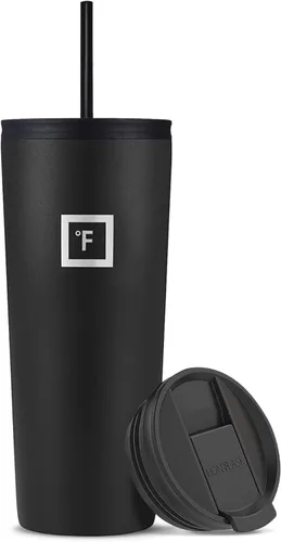 Vista 21 de IRON °FLASK Taza clásica - Botella de agua de acero inoxidable aislada al vacío, de doble pared, taza para beber, taza de viaje aislada