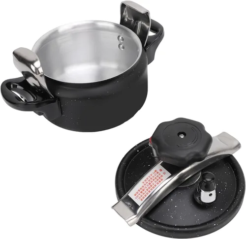 Vista 9 de Olla a presión de aluminio, olla a presión a prueba de explosiones para el hogar, olla a presión de gran capacidad para estufa de gas cocina