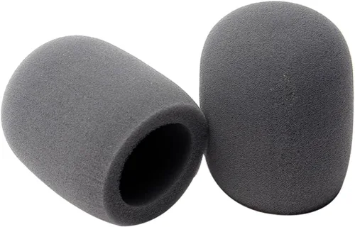 Vista 12 de Fielect 2 unids micrófono cubierta esponja espuma micrófono cubierta de micrófono de mano protección protección micro espuma filtro blanco