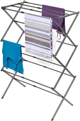 Vista 9 de BLACK+DECKER Organizador de lavandería extensible/plegable para secar ropa. Esencial para campamento/remolques o cualquier lugar donde seque la ropa