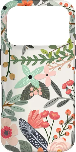 Vista 30 de Cute Colorful Garden Botanical Floral Pattern Case for iPhone 17