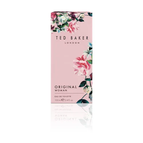 Vista 2 de Ted Baker Woman Pink EDT, fragancia femenina verde floral, notas de apertura, durazno fresco, bergamont y mandarina con almizcle cálido, vainilla