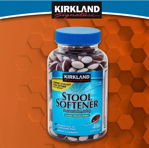 Vista 8 de Ablandador de heces Kirkland Signature 100 mg, 400 cápsulas blandas