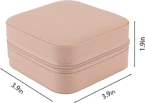Vista 7 de Joyero personalizado con inicial J para niñas y mujeres, organizador de joyas de viaje para niñas, regalos de cumpleaños para amigos, caja