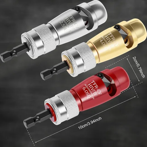 Vista 7 de 3 piezas de pelacables de cable, herramienta de desmontaje de cables de aleación de aluminio con llave, taladro eléctrico portátil, herramienta