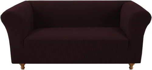 Vista 20 de Funda elástica Chesterfield para sofá, funda de tela jacquard para sofá biplaza de 2 cojines, protector de muebles antideslizante resistente a